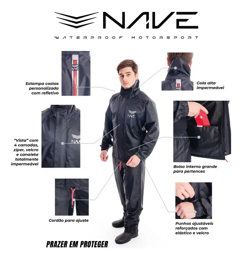 Capa de Chuva Nave Nylon Emborrachado 3 image 17